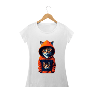 Nome do produto Camiseta Baby Long Gato com Blusa