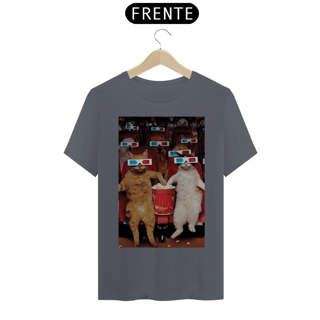 Nome do produto Camiseta Gatos com Óculos 3D