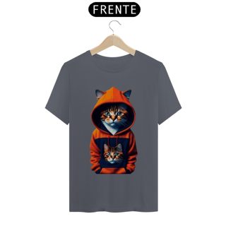 Nome do produto Camiseta Gato com Blusa Laranja