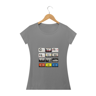 Nome do produto Camiseta Feminina Fita K7 Retrô