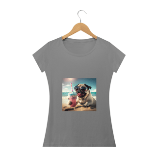 Nome do produto Camiseta Feminina Pug Milk Shake