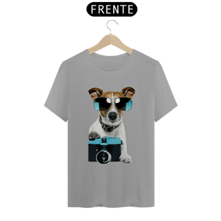 Nome do produto Camiseta Masculina Cachorro Fotógrafo