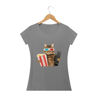 Nome do produto Camiseta Gato Óculos 3D