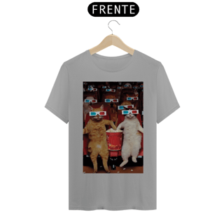 Nome do produto Camiseta Gatos com Óculos 3D