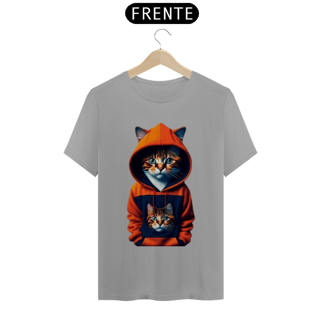 Nome do produto Camiseta Gato com Blusa Laranja