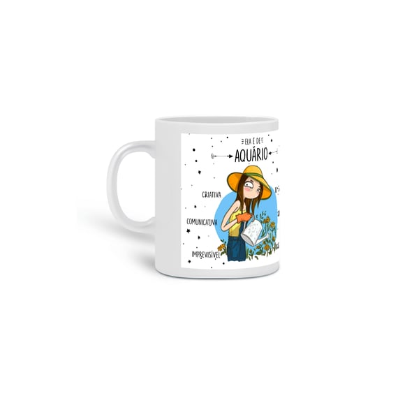 Caneca Ela é de Aquário