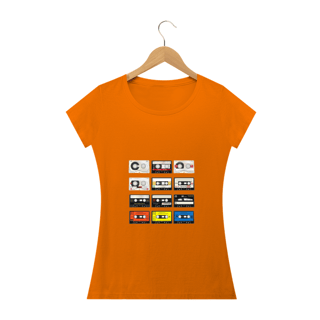 Nome do produto Camiseta Feminina Fita K7 Retrô