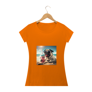 Nome do produto Camiseta Feminina Pug Milk Shake