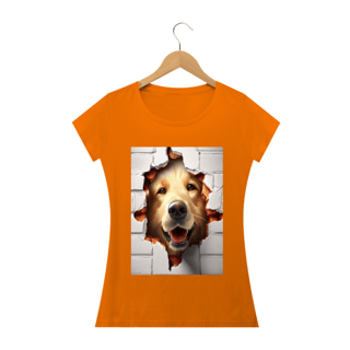 Nome do produto Camiseta Feminina Labrador Na Parede