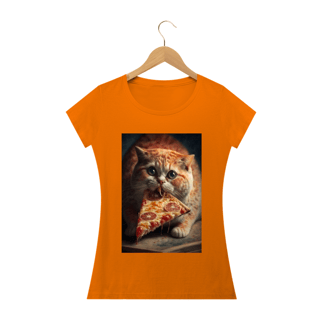 Nome do produto Camiseta Gato Comendo Pizza