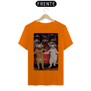 Nome do produto Camiseta Gatos com Óculos 3D