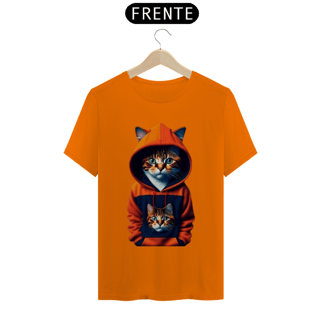 Nome do produto Camiseta Gato com Blusa Laranja