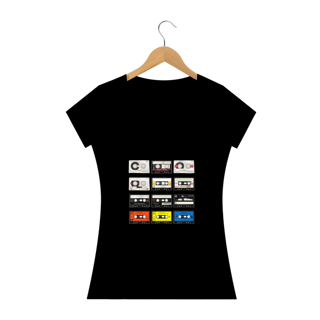 Camiseta Feminina Fita K7 Retrô