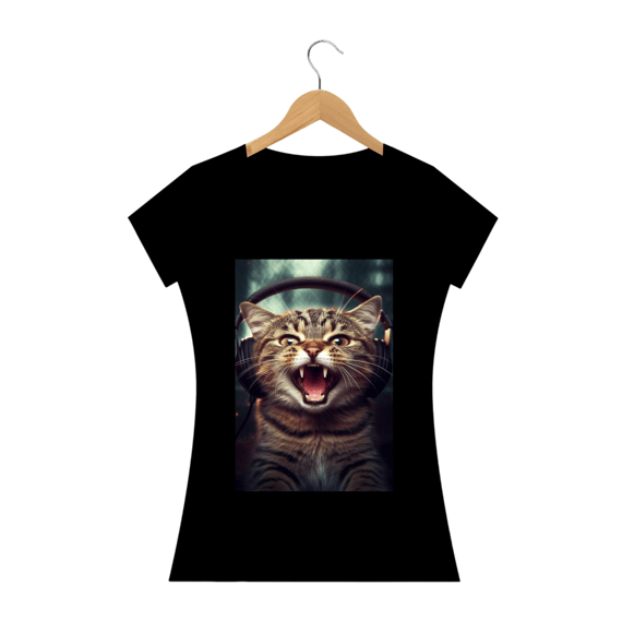 Gato com Fone