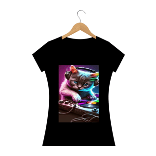 Nome do produto Camiseta Gato DJ