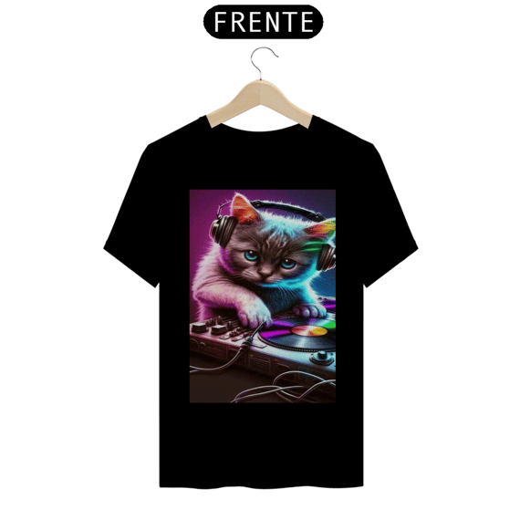 Camiseta Gato Dj