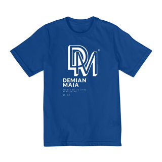 Nome do produto Camiseta Infantil (10 a 14) Demian Maia logo 4 branco