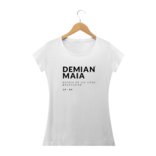 Nome do produto Camiseta Feminina Baby Long Demian Maia logo 2 preto 1