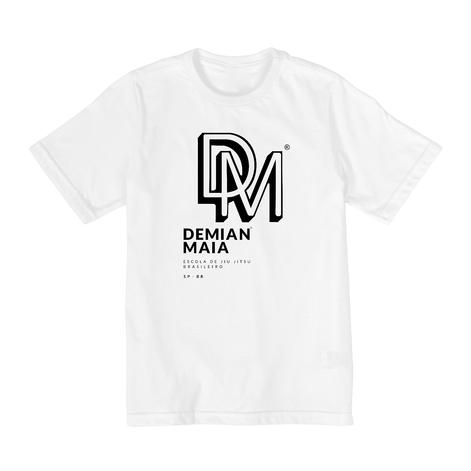 Camiseta Infantil (2 a 8) Demian Maia logo 4 preto 