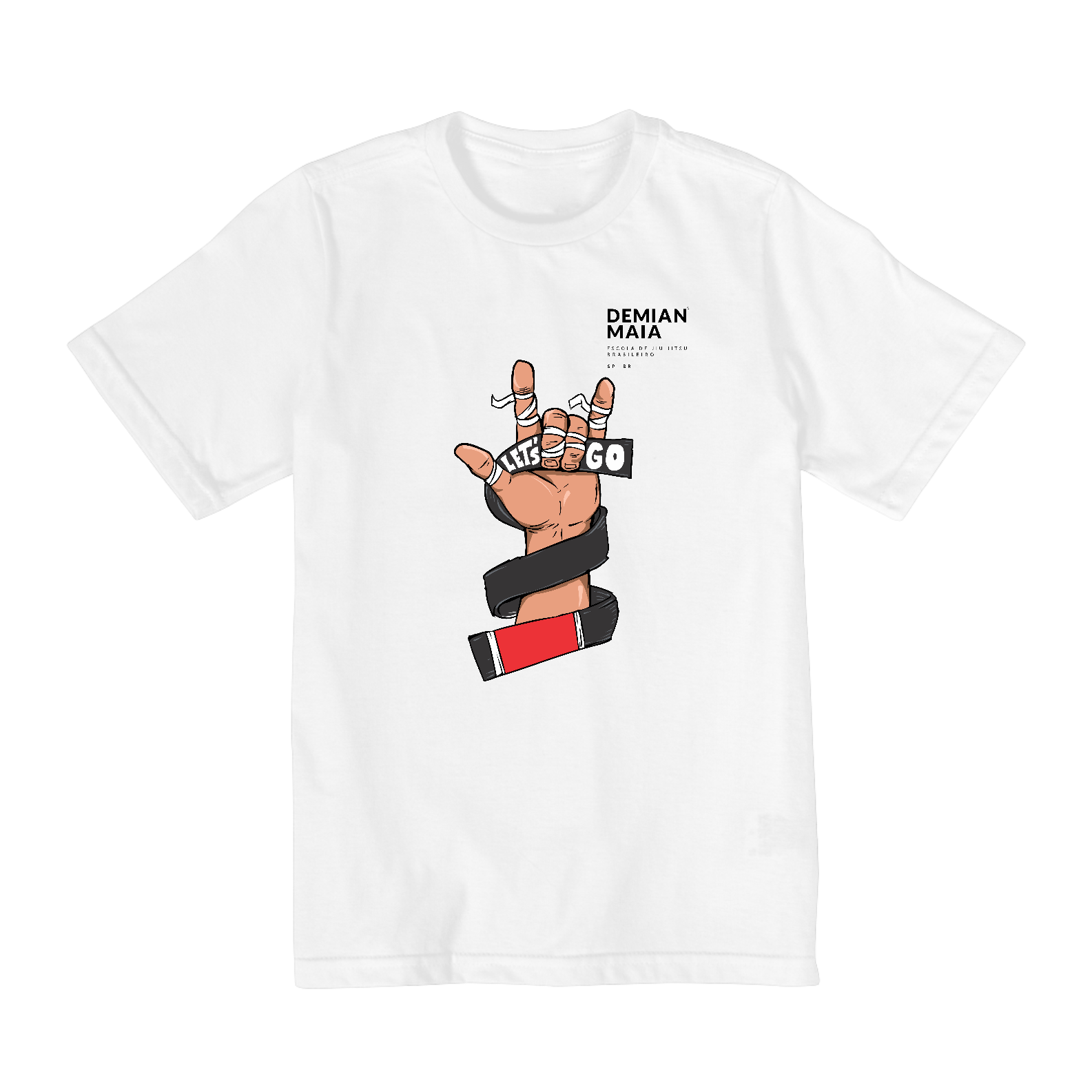 Camiseta Infantil (2 a 8) Demian Maia Let's Go