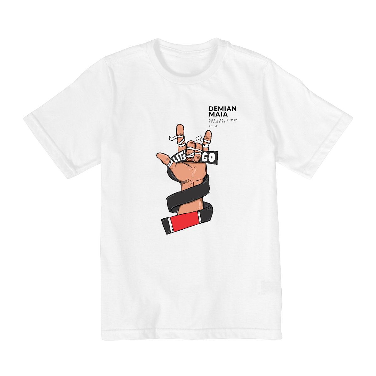 Nome do produto: Camiseta Infantil (2 a 8) Demian Maia Let\'s Go