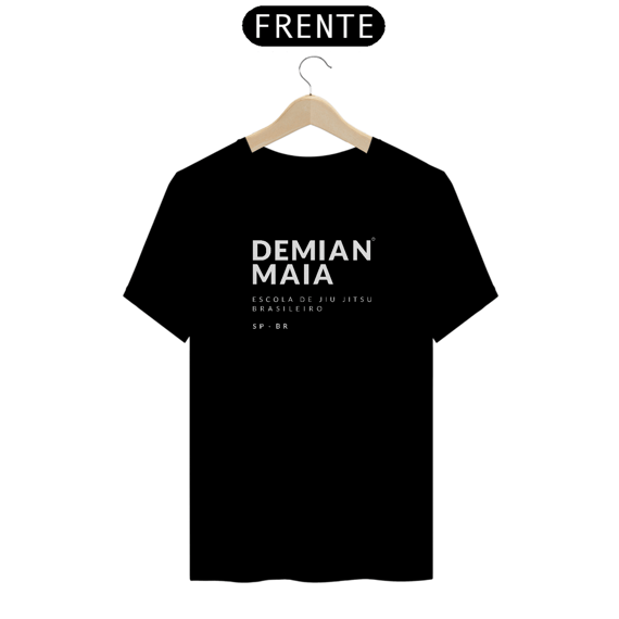 Camiseta Demian Maia logo 2 Branco 1