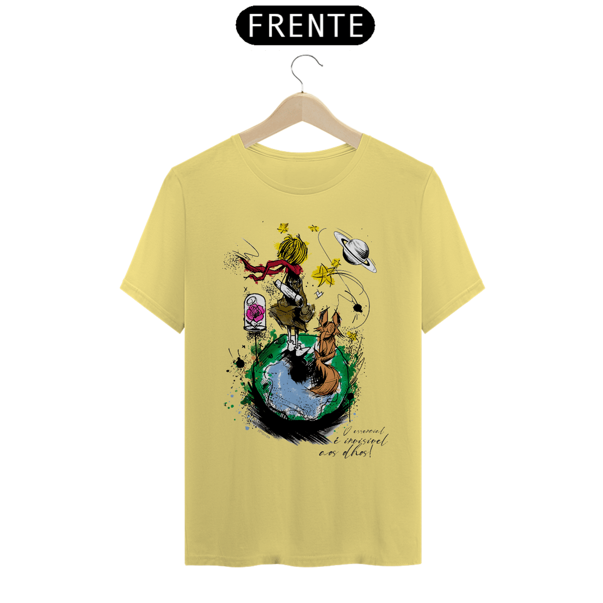 Nome do produto: O príncipe, a flor e a raposa - ALGODÃO ESTONADA