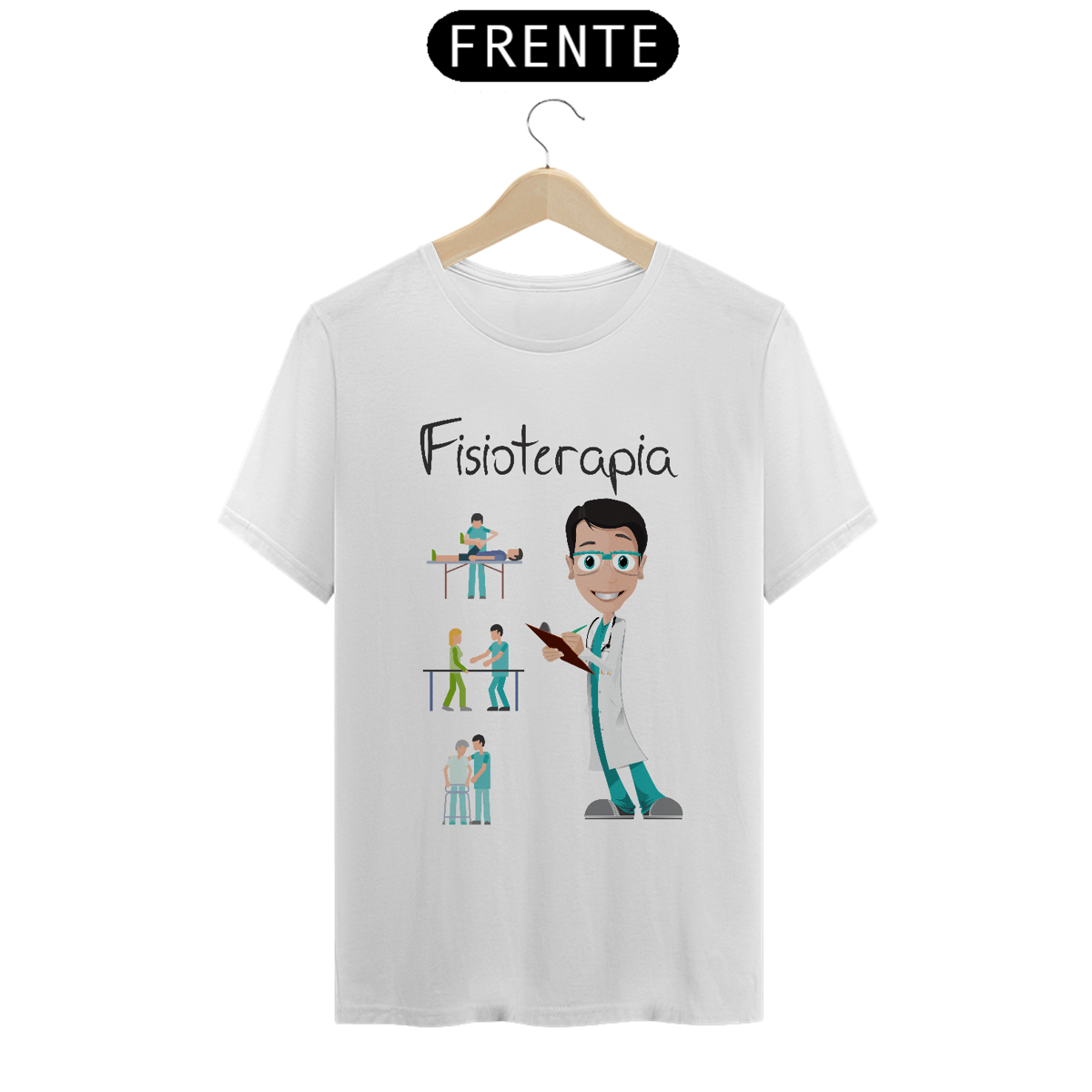 Nome do produto: Camiseta Masc Profissões Fisioterapia 2