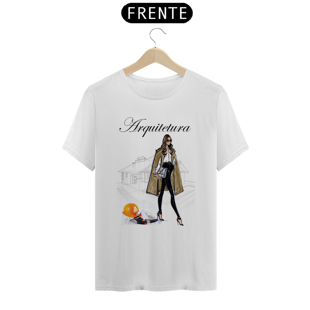 Nome do produto: Camiseta Fem Profissões Arquitetura