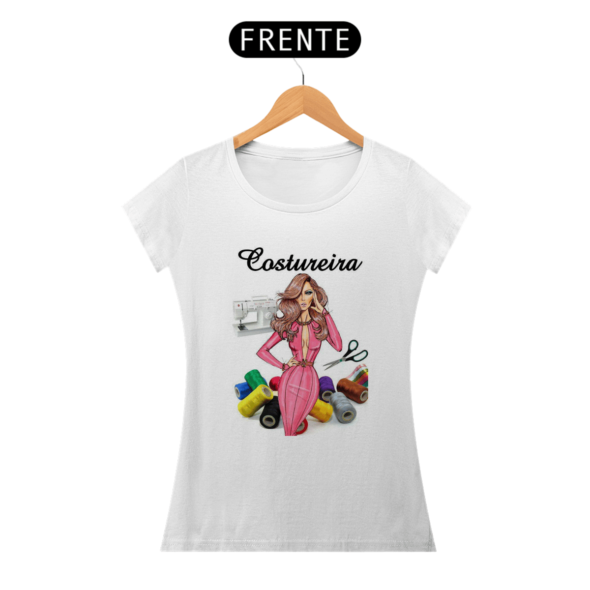 Nome do produto: Baby Long Profissões Costureira