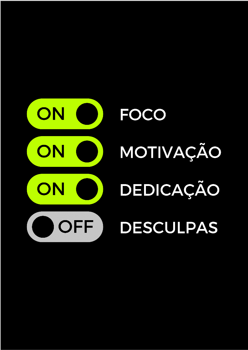 Pôster Retrato Foco Motivação Dedicação Nome do produto: Pôster Retrato Foco Motivação Dedicação