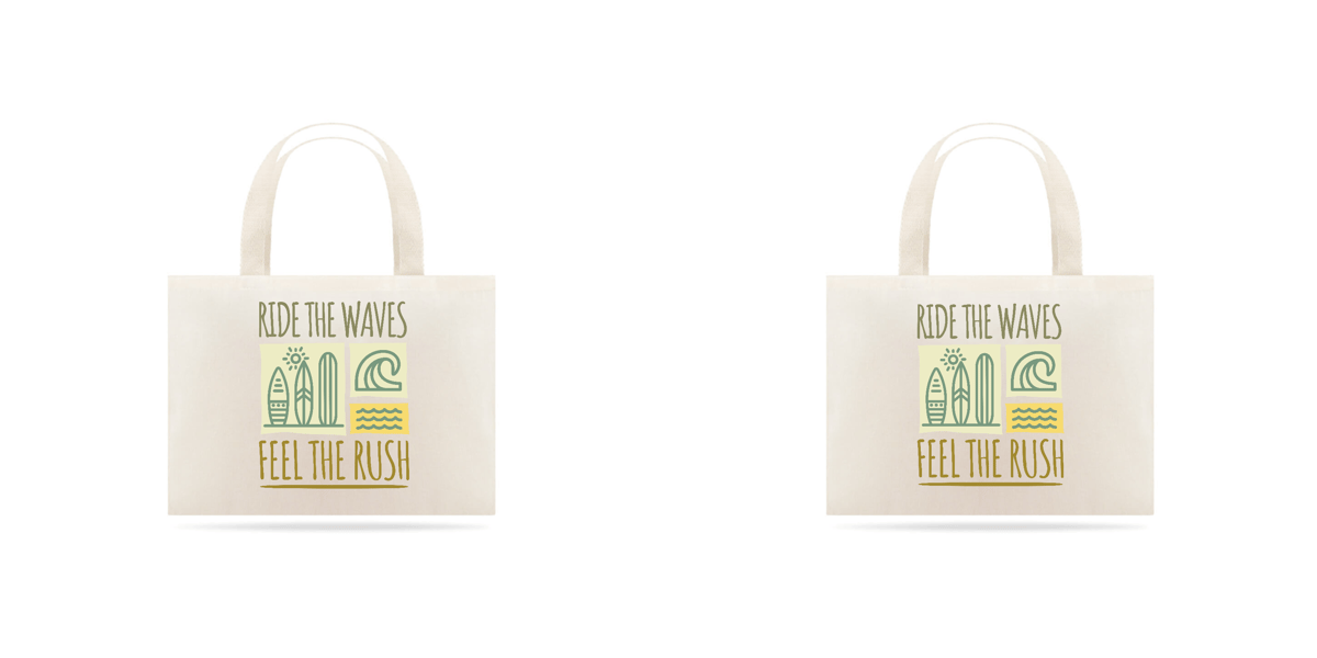 Nome do produto: Ecobag Praia Ride The Waves