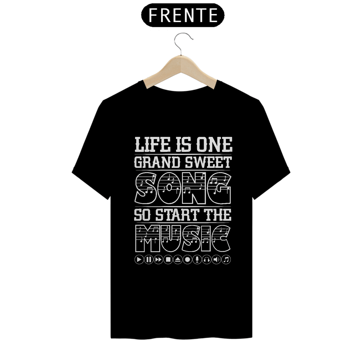 Nome do produto: Camiseta Coleção Musical Start the Music