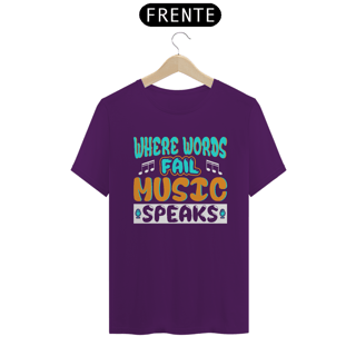 Nome do produtoCamiseta Coleção Musical Music Speaks
