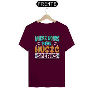 Nome do produtoCamiseta Coleção Musical Music Speaks