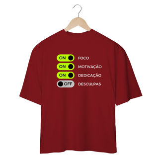 Nome do produtoCamiseta Oversized Foco Motivação