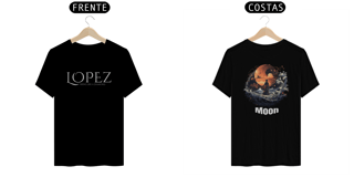 Nome do produto Camiseta the moon