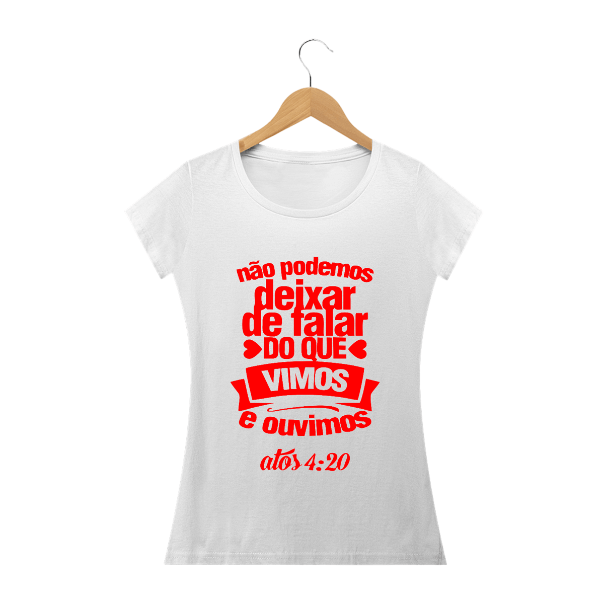 Nome do produto: Camisa Feminina Atos 4:20 -  Várias Cores