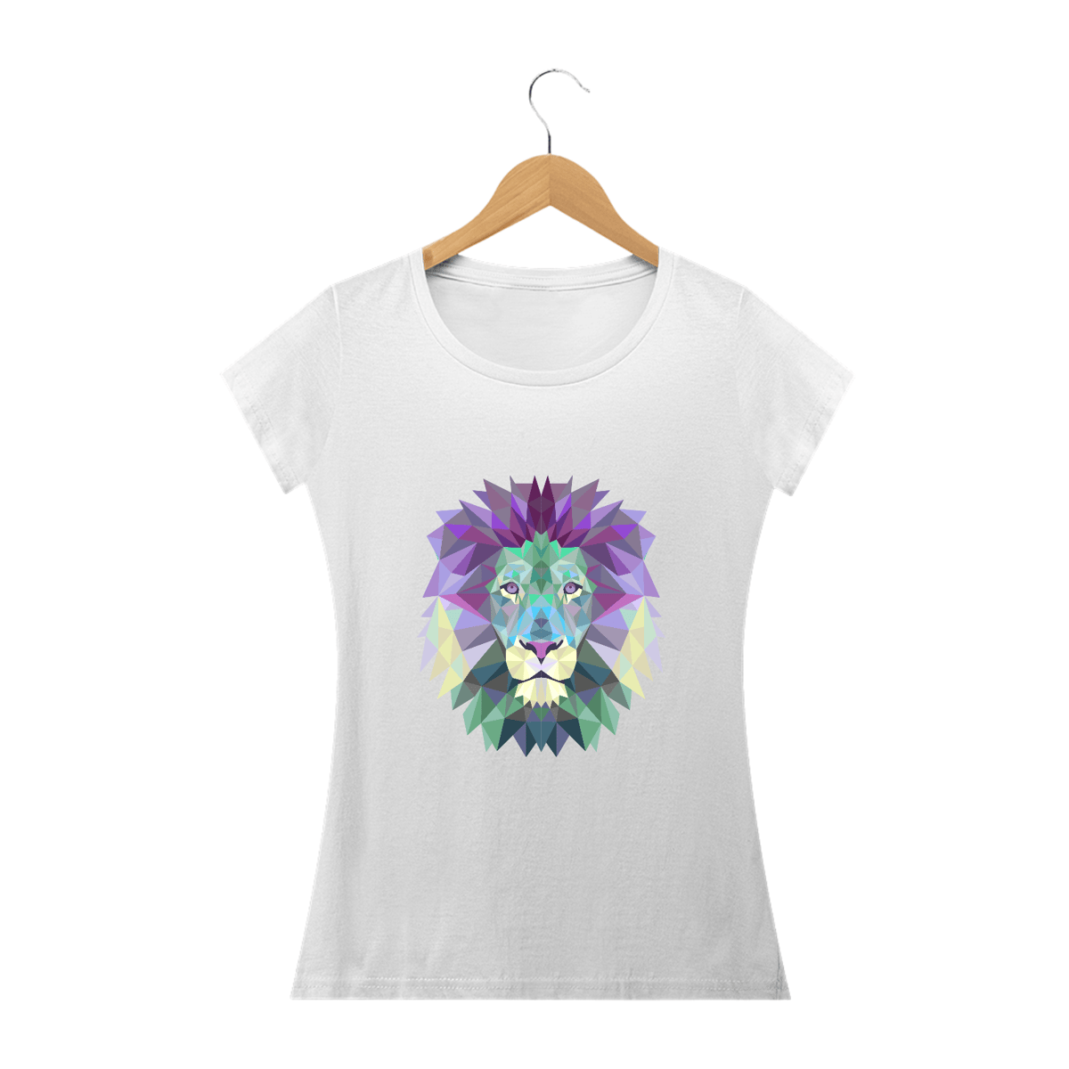 Nome do produto: Camisa Feminina Leão Colorido 3 - Várias Cores