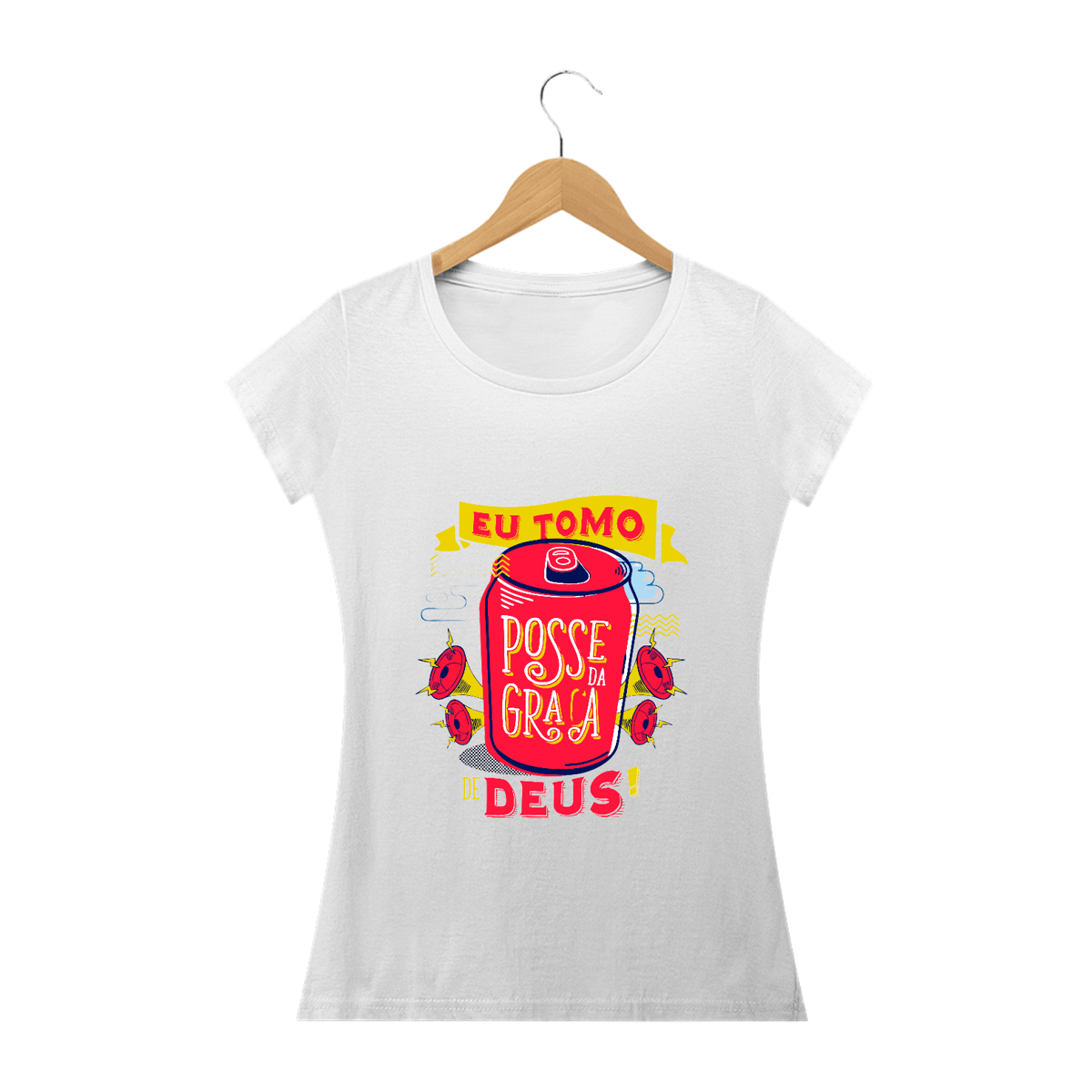 Nome do produto: Camisa Feminina Latinha de Refri - Várias Cores