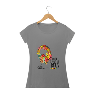 Nome do produtoCamisa Feminina Fone Ouça a Voz - Várias Cores
