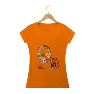 Nome do produtoCamisa Feminina Fone Ouça a Voz - Várias Cores