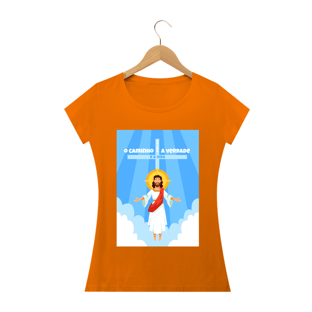 Nome do produtoCamisa Feminina Imagem Jesus - Várias Cores
