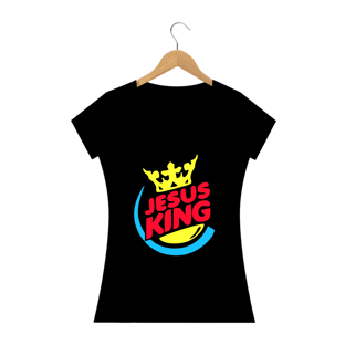 Nome do produtoCamisa Feminina Jesus King - Várias Cores