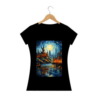 Nome do produto Camiseta Mágica de Hogwarts no Mundo de Van Gogh
