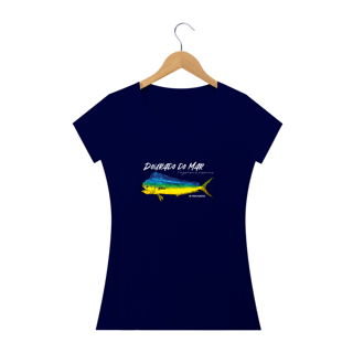 Nome do produto Camiseta Escura Feminina  - Dourado do Mar