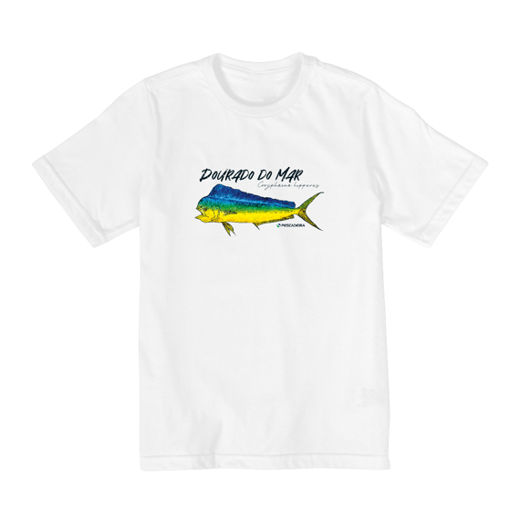 Camiseta Clara Infantil 10 a 14 anos - Dourado do Mar