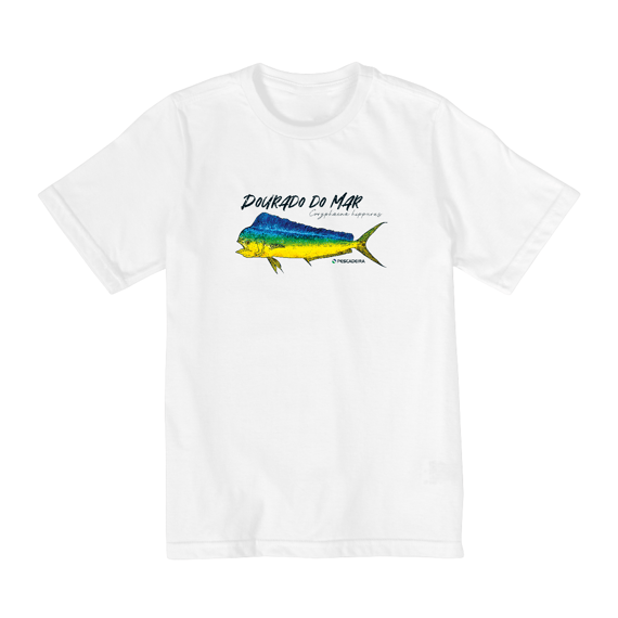 Camiseta Clara Infantil 2 a 8 anos - Dourado do Mar