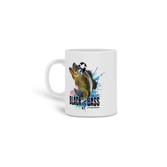 Caneca Porcelana -  Black Bass