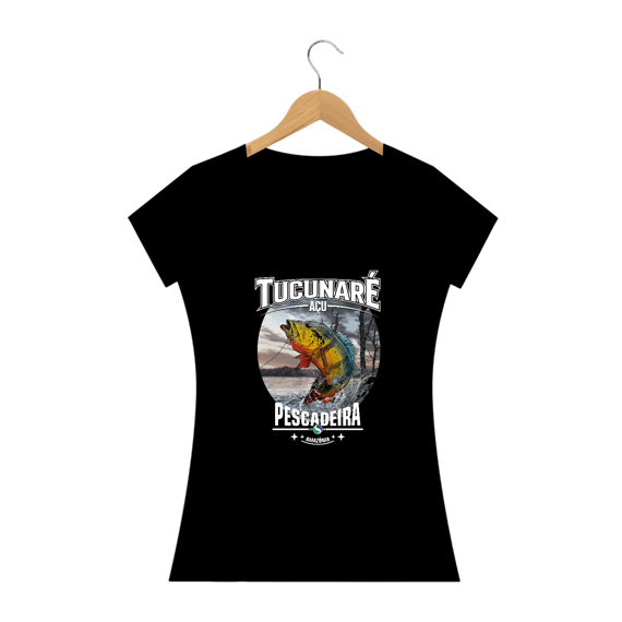 Camiseta Baby Long Escura - Tucunaré Açu